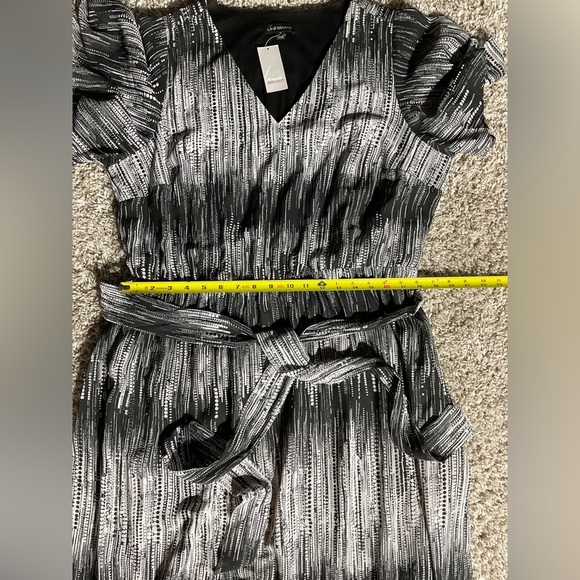 Lane Bryant Black and White Sheath Maxi Dress - Picture 6 of 10